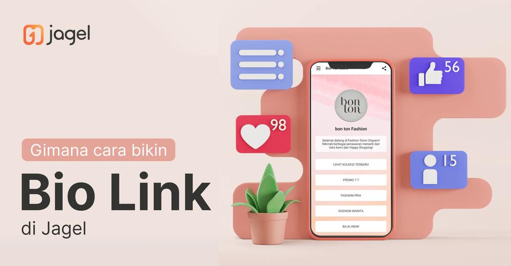 Blog tentang cara buat Bio link di Jagel